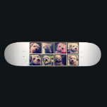 Custom Photo Collage with Square Photos Skateboard<br><div class="desc">Use your favorite photo or pictures to make a fun keepsake to share with friends.</div>