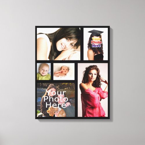Custom Photo Collage Wrapped Canvas Print