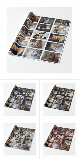 Custom Photo Collage Wrapping Supplies