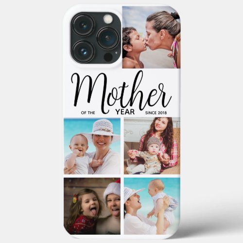 Custom photo collage Year Mothers Day Gift iPhone 13 Pro Max Case