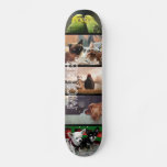 Custom Photo Collage Your Name | 5 Black Skateboard at Zazzle