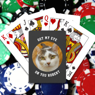 Custom Photo Color Funny Text Personalized Poker Cards