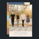 Custom Photo Colorful Unique Abstract Portrait Holiday Card<br><div class="desc">Send warm holiday wishes to your friends and family with these stunning vertical cards, featuring your favorite photo on the front and a vibrant, colorful abstract design on the back. Perfect for spreading joy and cheer, these unique cards make your holiday greetings extra special and memorable!</div>