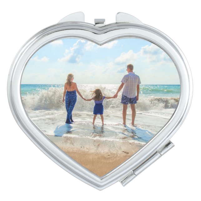 Custom Photo Compact Mirror with Your Photos (Front)