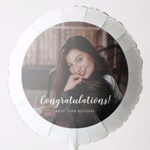 Custom Photo Congratulations Balloon