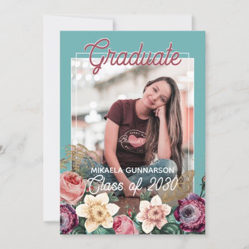 Custom Photo Congratulations Graduate Announcement