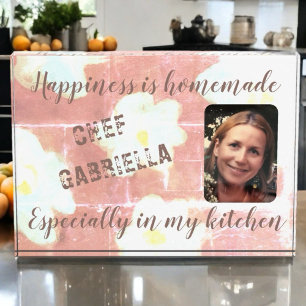 Custom photo cooking lover quote modern farmhouse  acrylic award