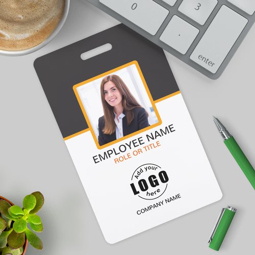 Custom photo corporate employee name tag badge