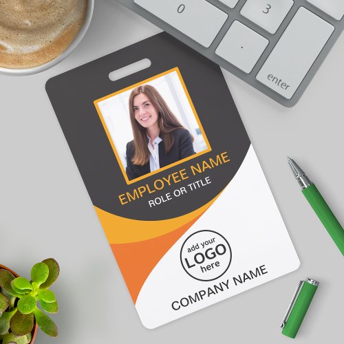 Custom photo corporate employee name tags badge