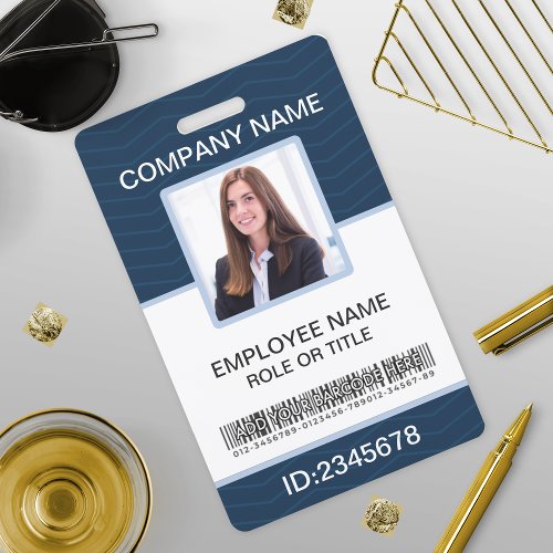 Custom photo corporate employee name tags badge