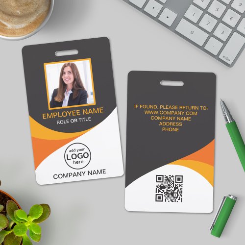 Custom photo corporate employee name tags badge