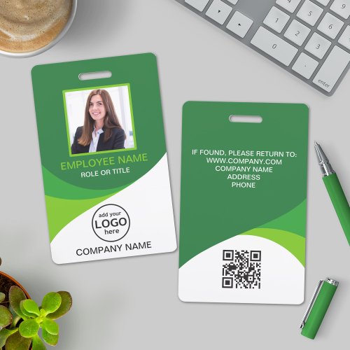 Custom photo corporate employee name tags badge