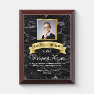 Custom Photo Corporate Gift Employee Award Plaque
