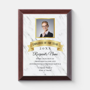 Custom Photo Corporate Gift Employee Award Plaque
