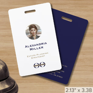 Custom Photo Corporate Logo Staff Identification Badge
