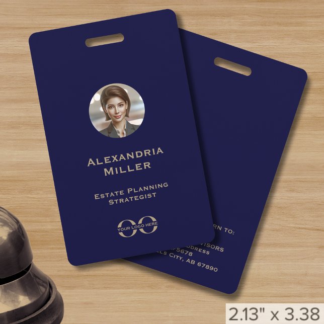 Custom Photo Corporate Logo Staff Identification  Badge (Creator Uploaded)