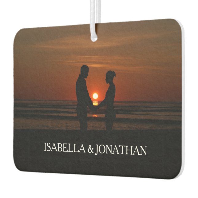 Custom Photo Couple Air Freshener (Left)