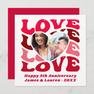 Custom Photo Couple Anniversary Card