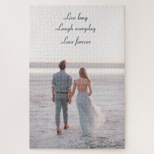 Custom Photo Couple Goals Jigsaw Puzzle