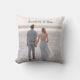 Custom Photo Couple Goals Throw Pillow