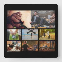 Custom photo couples collage | 8 black