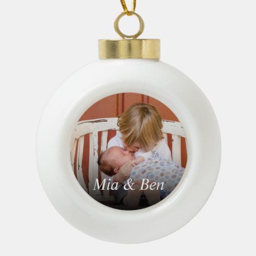 Custom Photo Create Your Own Ceramic Ball Christmas Ornament - Create your own personalized ornament with your custom image and name. Add your favorite photo, design or artwork to create something really unique. To edit this design template, click 'Change' and upload your own image as shown above. Click 'Customize' button to add text, customize fonts and colors.
Treat yourself or make the perfect gift for family, friends, parents and grandparents!