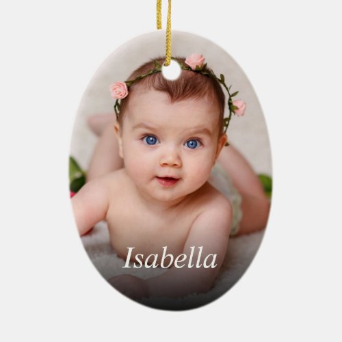 Custom Photo Create Your Own Ceramic Ornament - Create your own personalized ornament with your custom images and names. Add your favorite photo, design or artwork to create something really unique. To edit this design template, click 'Change' and upload your own image as shown above. Click 'Customize' button to add text, customize fonts and colors.
Treat yourself or make the perfect gift for family, friends, parents and grandparents!