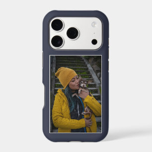 Custom Photo Create Your Own Deep Blue iPhone 17 Pro Case