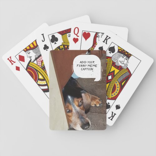 Custom Photo Create Your Own Funny Meme Playing Cards