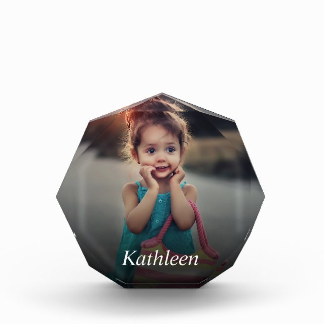 Custom Photo Create Your Own Personalized Acrylic Award (Front)