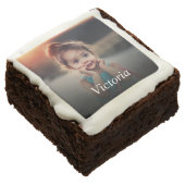 Custom Photo Create Your Own Personalized Brownie (Angled)