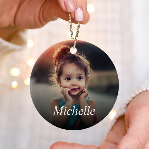 Custom Photo Create Your Own Personalized Ceramic Ornament