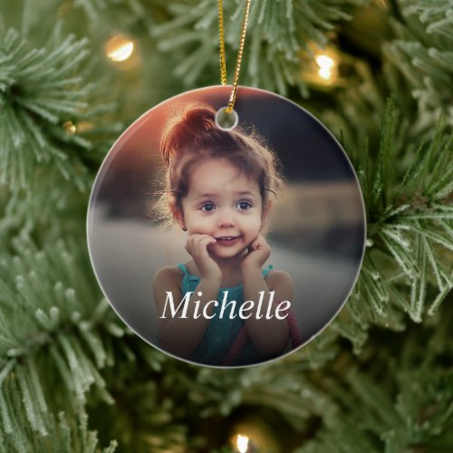 Custom Photo Create Your Own Personalized Ceramic Ornament - Create your own personalized ornament with your custom images and names. Add your favorite photo, design or artwork to create something really unique. To edit this design template, click 'Change' and upload your own image as shown above. Click 'Customize' button to add text, customize fonts and colors.
Treat yourself or make the perfect gift for family, friends, parents and grandparents!