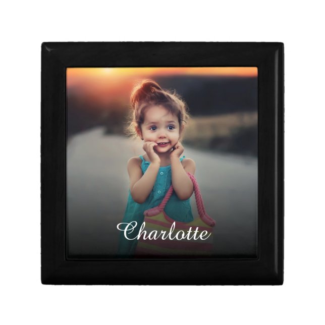 Custom Photo Create Your Own Personalized Gift Box (Front)