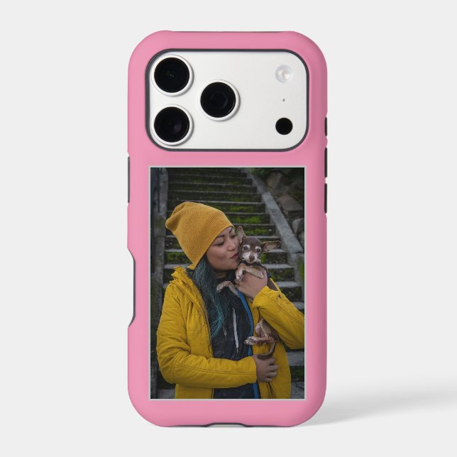 Custom Photo Create Your Own Pink Case-Mate iPhone Case (Back)