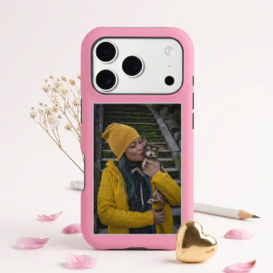 Custom Photo Create Your Own Pink iPhone 17 Pro Case
