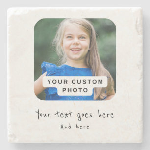 Custom photo, create your own  stone coaster