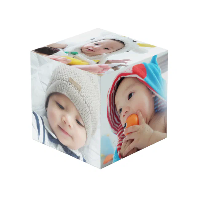 Custom Photo Cube | Zazzle