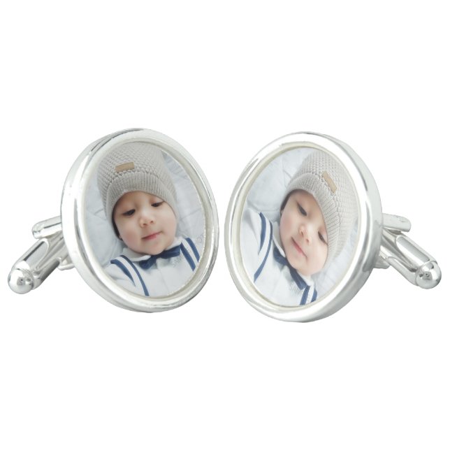 Custom Photo Cufflinks (Angled)