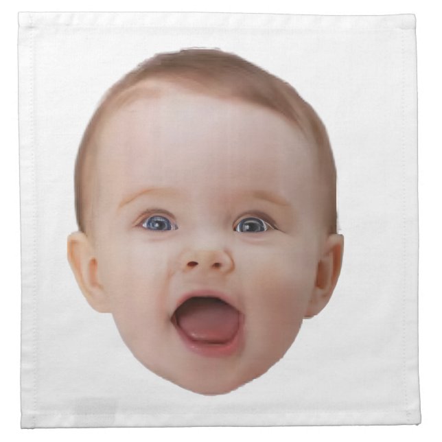 Custom Photo, Custom Photo Face Cloth Napkin (Front)