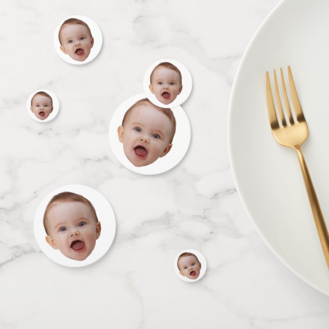 Custom Photo, Custom Photo Face Confetti (Group)