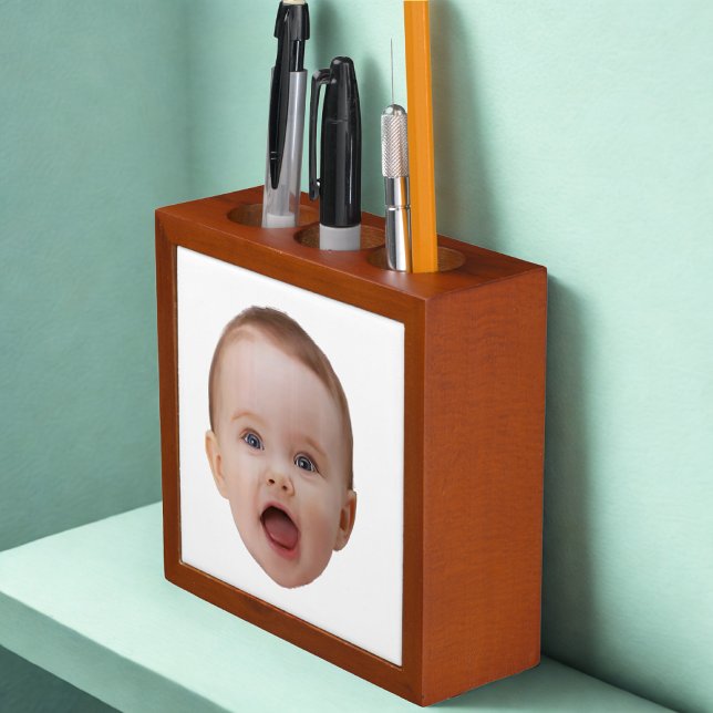 Custom Photo, Custom Photo Face Desk Organizer (Creator Uploaded)