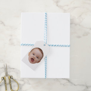 Custom Photo, Custom Photo Face Gift Tags