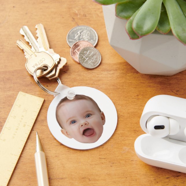 Custom Photo, Custom Photo Face Keychain (Desk)