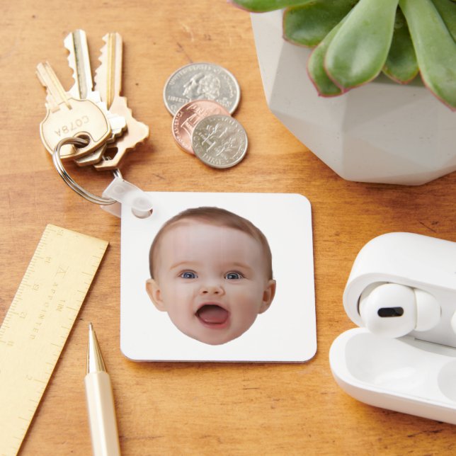 Custom Photo, Custom Photo Face Keychain (Desk)
