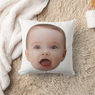 Custom Photo, Custom Photo Face Throw Pillow