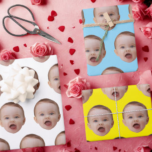 Custom Photo, Custom Photo Face Wrapping Paper Sheets