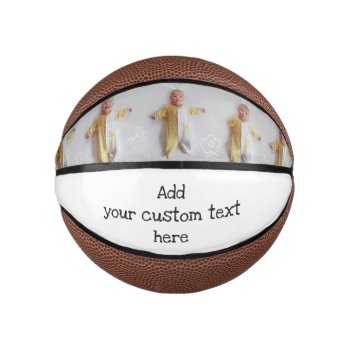 Custom Photo Customize Your Own Upload Picture Mini Basketball by red_dress at Zazzle
