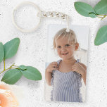 Custom Photo | Cute Kids Design Your Own 2 Image Keychain<br><div class="desc">Custom photo design your own template to include 2 of your favorite photographs of your baby, kids, family, friends or pets! An easy to personalize template to make your own one of a kind design with your images. The perfect gift for a loved one! The images shown are for illustration...</div>