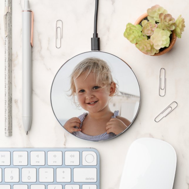 Custom Photo | Cute Kids Design Your Own Wireless Charger (Desk)